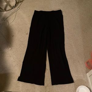 Black aritzia waffle earl pant cropped